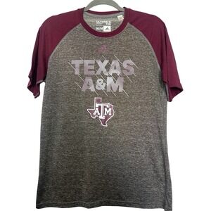 Adidas Ultimate Tee Unisex Size Medium Texas A&M Climacool Shirt Short Sleeve